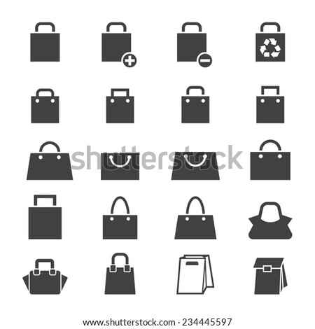 bag icon set