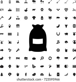 Bag Icon. Set Of Filled Agriculture Icons.