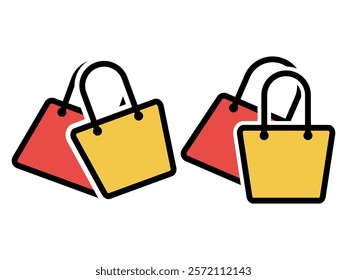 Bag icon set. Vector illustration.