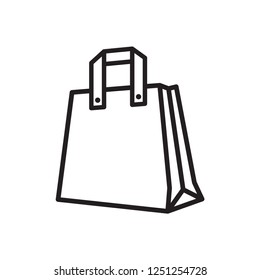 bag icon, shopping bag icon in trendy flat design 