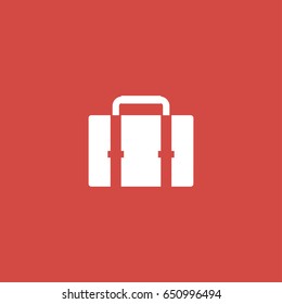 bag icon. sign design. red background