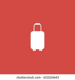 bag icon. sign design. red background