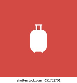 bag icon. sign design. red background