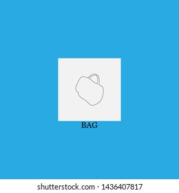 bag icon sign signifier vector