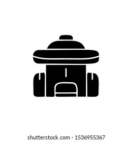 Bag icon. Simple glyph, flat vector of adventure icons for ui and ux, website or mobile application