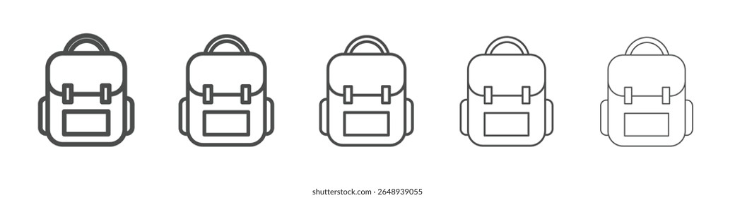 bag icon simple isolated vector sign
