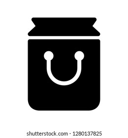 Bag icon. Single high quality bag related icon. Isolated bag symbols in white background. Graphic icons element