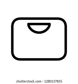 Bag icon. Single high quality bag related icon. Isolated bag symbols in white background. Graphic icons element