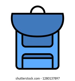 Bag icon. Single high quality bag related icon. Isolated bag symbols in white background. Graphic icons element