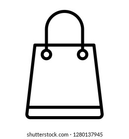 Bag icon. Single high quality bag related icon. Isolated bag symbols in white background. Graphic icons element