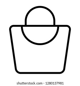 Bag icon. Single high quality bag related icon. Isolated bag symbols in white background. Graphic icons element