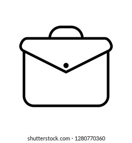 Bag icon. Single high quality bag related icon. Isolated bag symbols in white background. Graphic icons element
