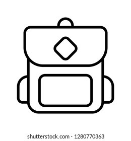 Bag icon. Single high quality bag related icon. Isolated bag symbols in white background. Graphic icons element
