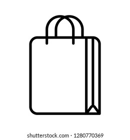 Bag icon. Single high quality bag related icon. Isolated bag symbols in white background. Graphic icons element
