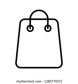 Bag icon. Single high quality bag related icon. Isolated bag symbols in white background. Graphic icons element
