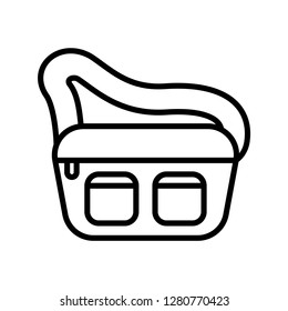 Bag icon. Single high quality bag related icon. Isolated bag symbols in white background. Graphic icons element
