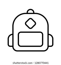 Bag icon. Single high quality bag related icon. Isolated bag symbols in white background. Graphic icons element
