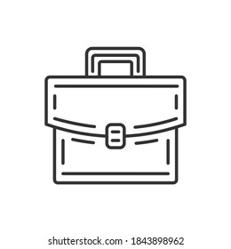 Bag icon. Single high quality bag related icon. Vector black icon.