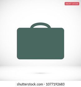 bag icon, stock vector illustration flat design style