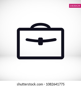 bag icon, stock vector illustration flat design style
