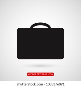 bag icon, stock vector illustration flat design style