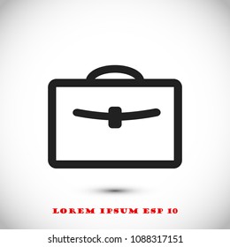 bag icon, stock vector illustration flat design style