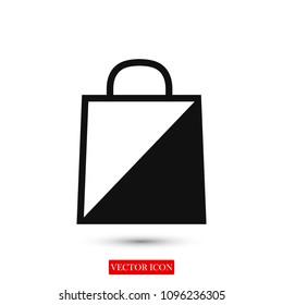 bag icon, stock vector illustration flat design style