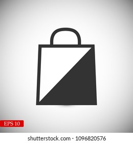 bag icon, stock vector illustration flat design style