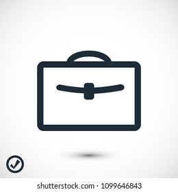 bag icon, stock vector illustration flat design style