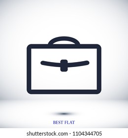 bag icon, stock vector illustration flat design style