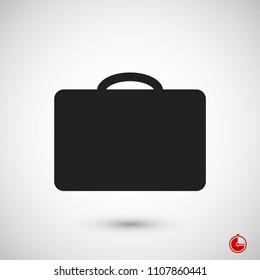 bag icon, stock vector illustration flat design style
