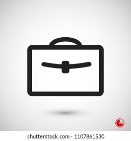 bag icon, stock vector illustration flat design style