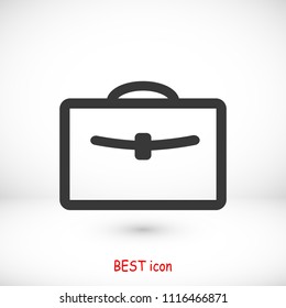 bag icon, stock vector illustration flat design style