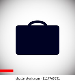 bag icon, stock vector illustration flat design style