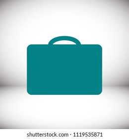 bag icon, stock vector illustration flat design style