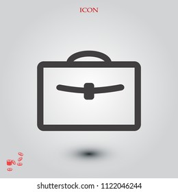 bag icon, stock vector illustration flat design style