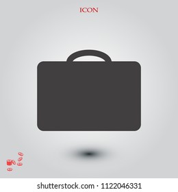 bag icon, stock vector illustration flat design style
