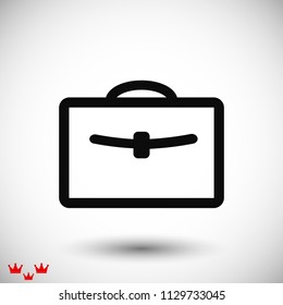 bag icon, stock vector illustration flat design style