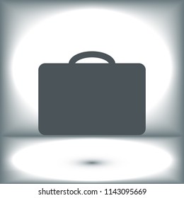 bag icon, stock vector illustration flat design style