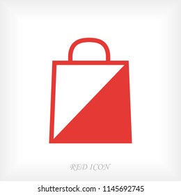 bag icon, stock vector illustration flat design style