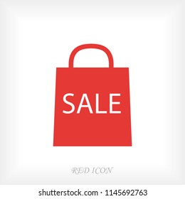 bag icon, stock vector illustration flat design style