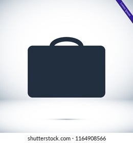 bag icon, stock vector illustration flat design style