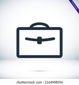 bag icon, stock vector illustration flat design style