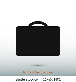 bag icon, stock vector illustration flat design style