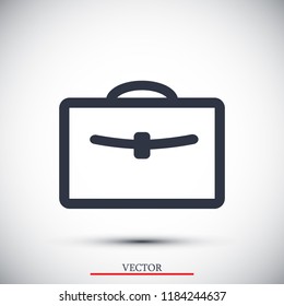 bag icon, stock vector illustration flat design style