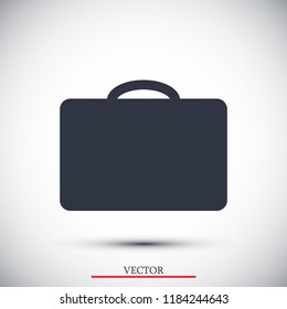 bag icon, stock vector illustration flat design style