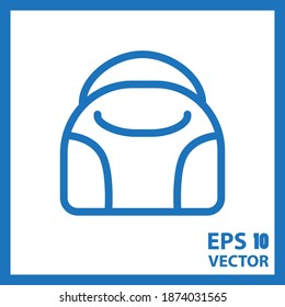 Bag icon symbol. Clothes and Fashion Accessories Icon. Eps10 vector illustration.