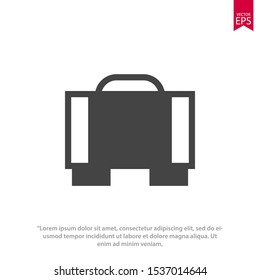 Bag icon template design. Shopping bag vector illustration