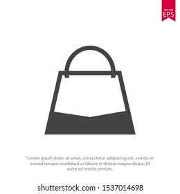 Bag icon template design. Shopping bag vector illustration