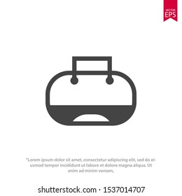 Bag icon template design. Shopping bag vector illustration
